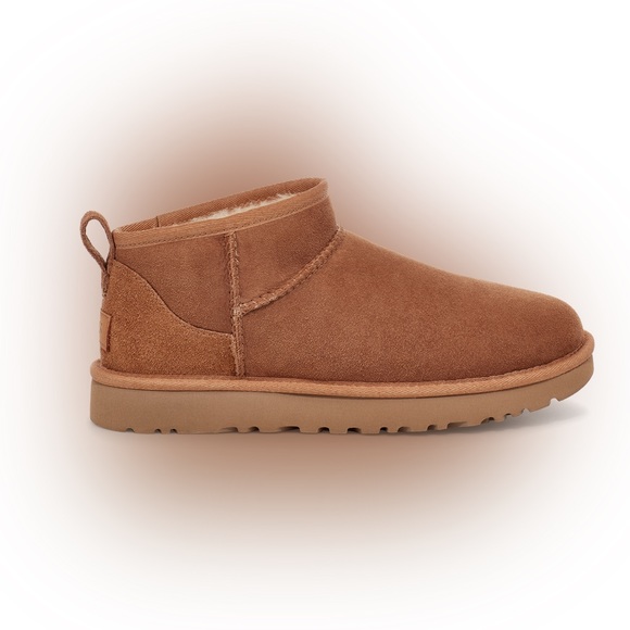 UGG Classic ultra mini boots wool boot +1.5 is womens size chestnut K/1130750K - Picture 2 of 16